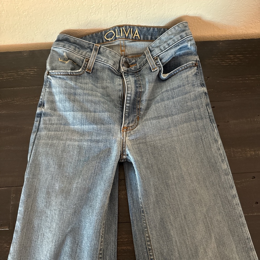 Kimes Ranch Olivia Light Blue Straight Leg Jeans